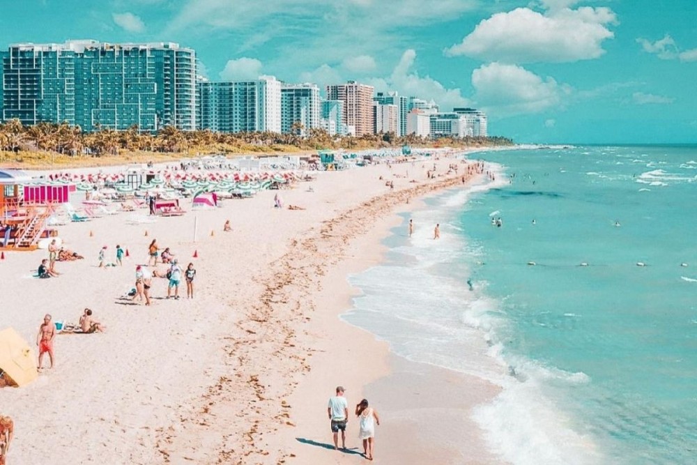 Miami Beach Florida Beach Side