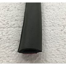 A close-up of the Scoota Trailer Part Vertical Rear Frame Seal, a black rubber strip designed to provide a protective seal
