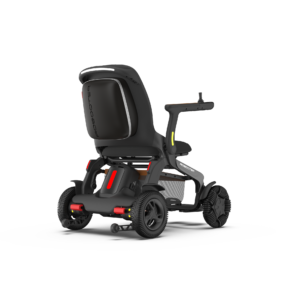 Robooter E60 All Terrain Smart Powerchair w/ Omni-Directional Wheels Back side view