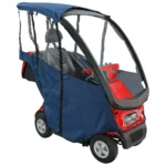 Rain Cover with Canopy Red Afiscooter C4 Mobility Scooter