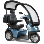 Blue Afiscooter S3 Mobility Scooter with Canopy