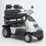 Silver Afiscooter S4 Dual Seat with Golf Tire