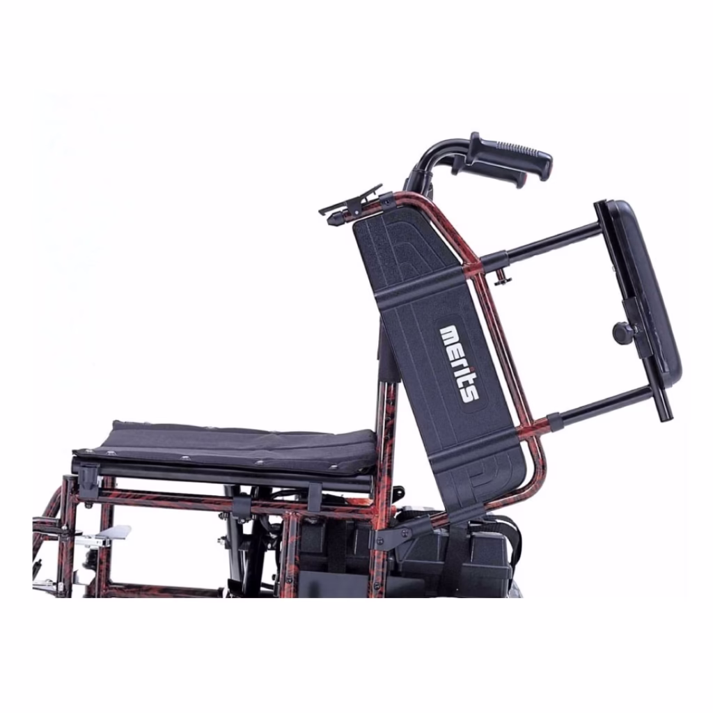 Merits Health P101 Travel-Ease Folding Power Wheelchair Folded