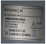 Sticker Serial no Replacement Part for Afiscooter Afikim S (S3 & S4)