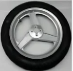 Wheel 14" Nickel+Tire+Tube Right Replacement Part for Afiscooter Afikim SE