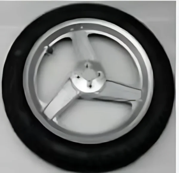 Wheel 14" Nickel+Tire+Tube Right Replacement Part for Afiscooter Afikim SE