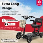 Bangeran Dragon Mobile EX Lightweight Foldable 4 Wheels Mobility Scooter