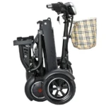 Folded View of Bangeran Dragon Mobile EX Lightweight Foldable 4 Wheels Mobility Scooter