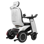 White Forcemech ARK mobility scooter shown from the back with large rear wheels and a tall backrest.