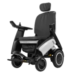 Forcemech ARK mobility scooter shown from the front with a cushioned backrest and foot platform.