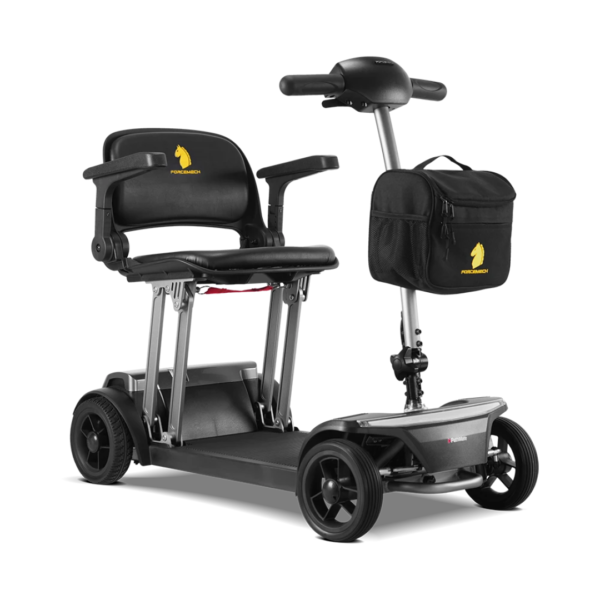 Forcemech Pathmate Lihghtweiight Travel mobility scooter front side view