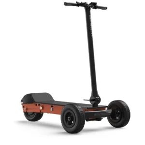 CycleBoard Rover three wheel electric scooter in Gunmetal Grey/Burnt Orange color