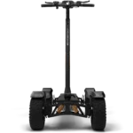 Front view of CycleBoard X-Quad 3000 electric scooter with wide 14" off road tires