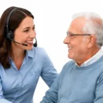 A Heavy-Duty Mobility support agent helping a customer