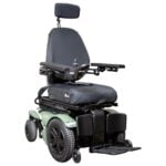 Avid by Merits Axcel Narrow P335N rehab power wheelchair profile view