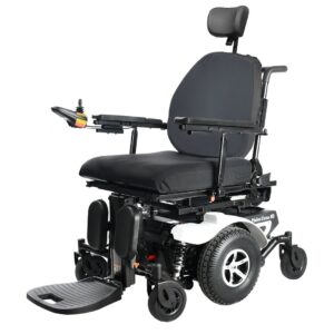 Avid by Merits Ultra HD P331 heavy duty power wheelchair with headrest studio view