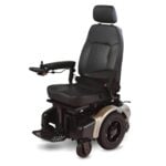 Shoprider XLR 14 mid wheel drive power wheelchair with captain seat and headrest
