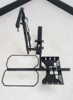 Top angle view of the Tote Model 003 steel cradle rails and mounting bar
