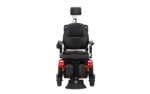 Merits Vector HD P323 power wheelchair front view showing rehab seat and headrest
