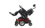 Merits Vector HD P323 power wheelchair side view with power tilt raised