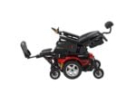 Merits Vector HD P323 power wheelchair reclined with elevating legrests extended