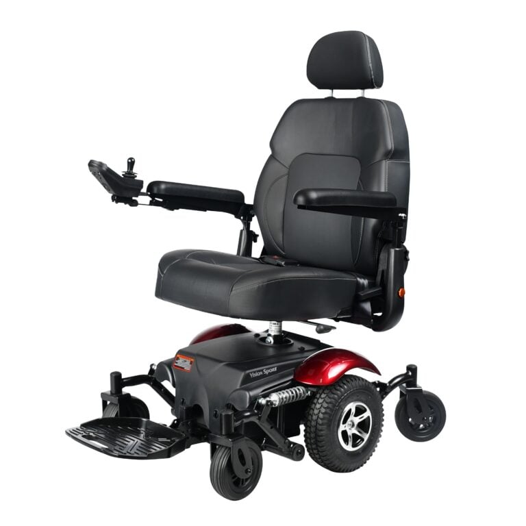 2026 Merits Vision Sport P326A Power Wheelchair front angle view