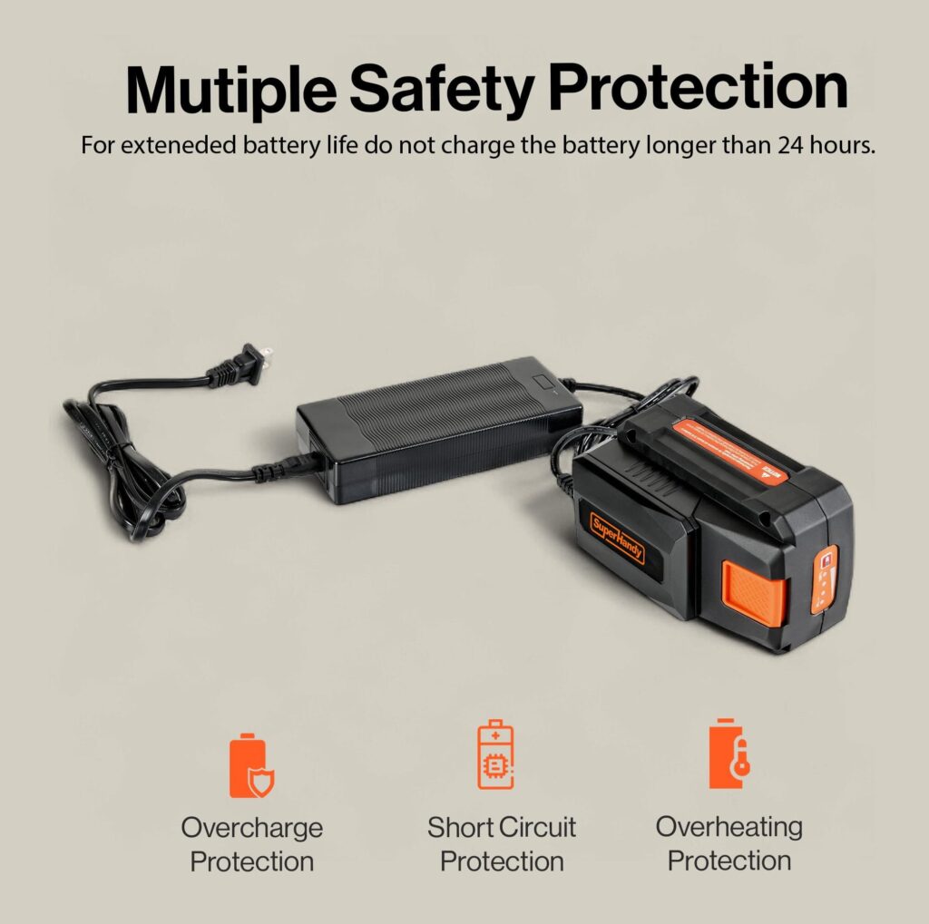 SuperHandy 48V 2Ah Battery with Charger, Fast Charging, Impact-Resistant Case – Compatible with Mobility Scooters, Augers, and More view 10