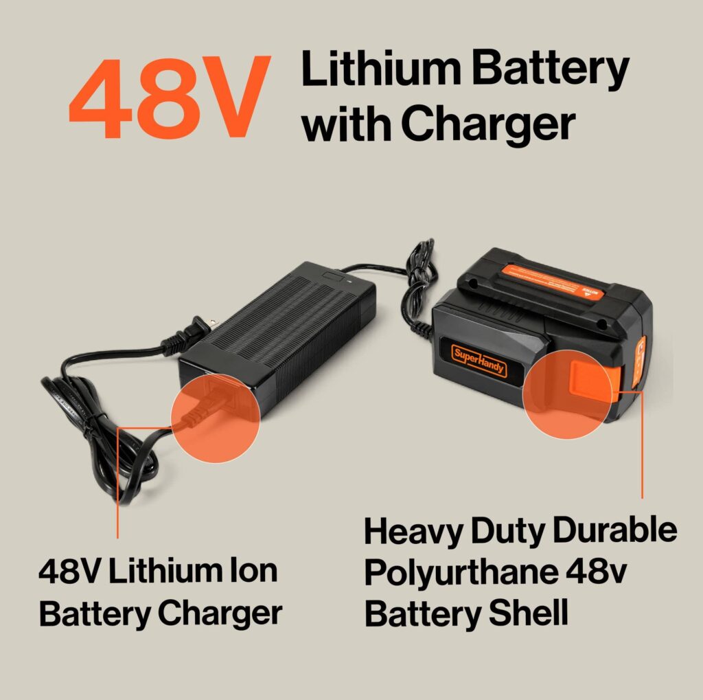 SuperHandy 48V 2Ah Battery with Charger, Fast Charging, Impact-Resistant Case – Compatible with Mobility Scooters, Augers, and More view 11