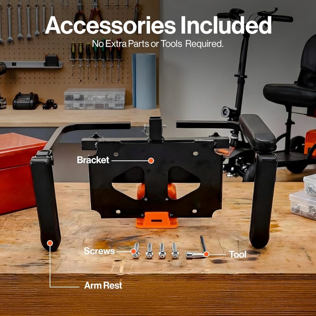 SuperHandy Adjustable Armrest Kit for Explorer GUT161 Mobility Scooter (2nd Gen) view 3