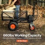 SuperHandy Electric Utility Wagon Pro - 48V 7Ah AGM Battery, 660Lb Max Weight view 7