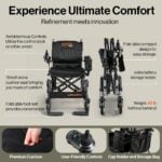 SuperHandy GoRide 2 Plus Electric Wheelchairs – Lightweight, Foldable Power Chairs - 300 Lb Max view 4