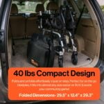 SuperHandy GoRide 2 Plus Electric Wheelchairs – Lightweight, Foldable Power Chairs - 300 Lb Max view 5