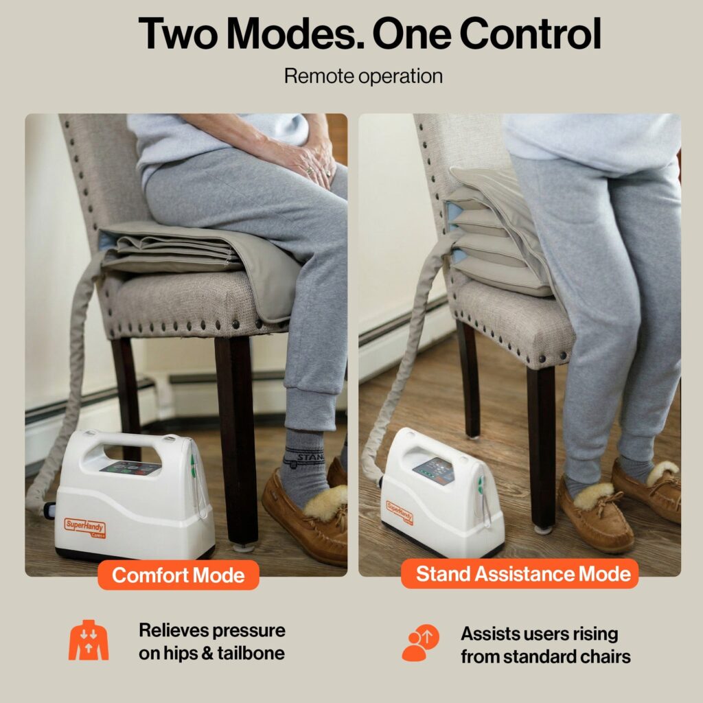 SuperHandy GoRide 2 Plus Electric Wheelchair + Seat Lift Assist Cushion Bundle view 8