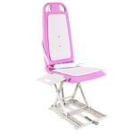 SuperHandy GoRise LT Portable Floor and Bath Lift – Pink Edition – Lightweight (19 lbs), 330 lb Capacity, IP68 Waterproof