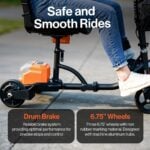 SuperHandy Passport Mobility Scooter for Adults - Foldable, 3 Wheel, Airline Travel Friendly - 6.5 Mile Range, 48V 2Ah Li-Ion Swappable Battery System (1 Li-Ion Battery) view 6