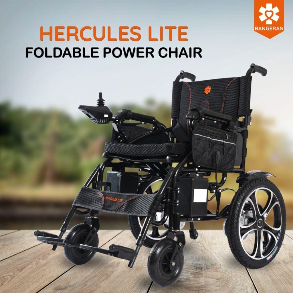 Bangeran Hercules Lite All Terrain Folding Power Wheelchair key features