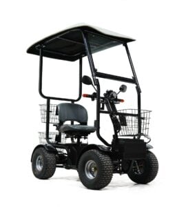 Cheetah Ninja canopy version mobility scooter front angle view