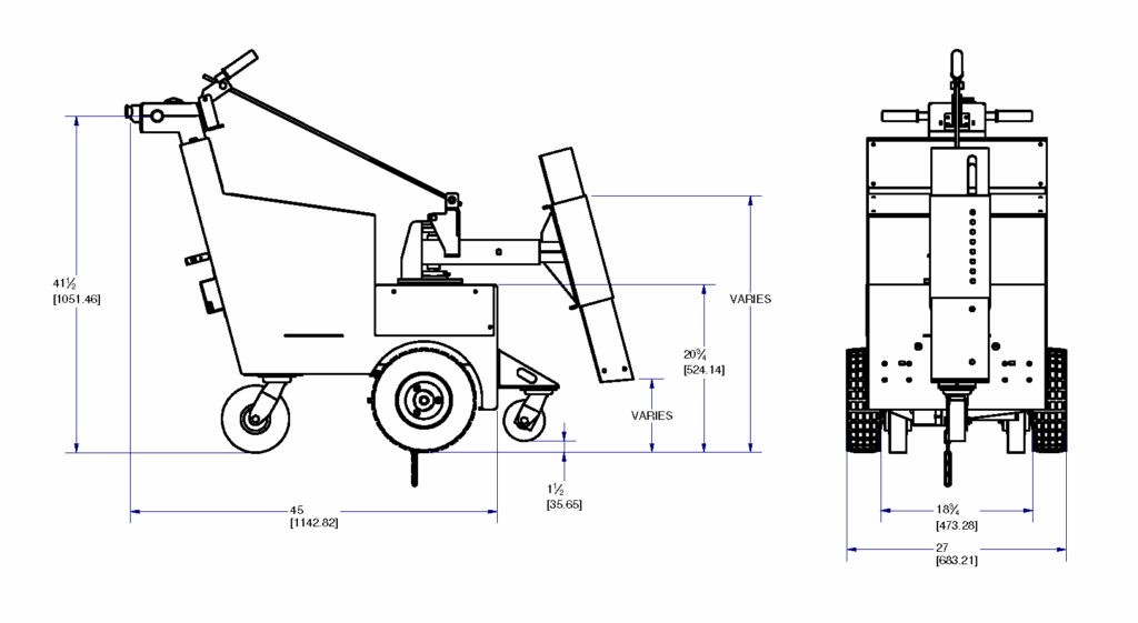 DJ Products CartCaddy5W dimensions drawing