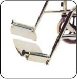 Swing away footrests on the EK Tech 5500 Companion Shopper wheelchair