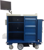 EK Tech motorized endoscopy cart with two customizable columns