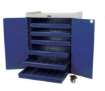 EK Tech Model 1080 hospital pharmacy cart with six medication drawers