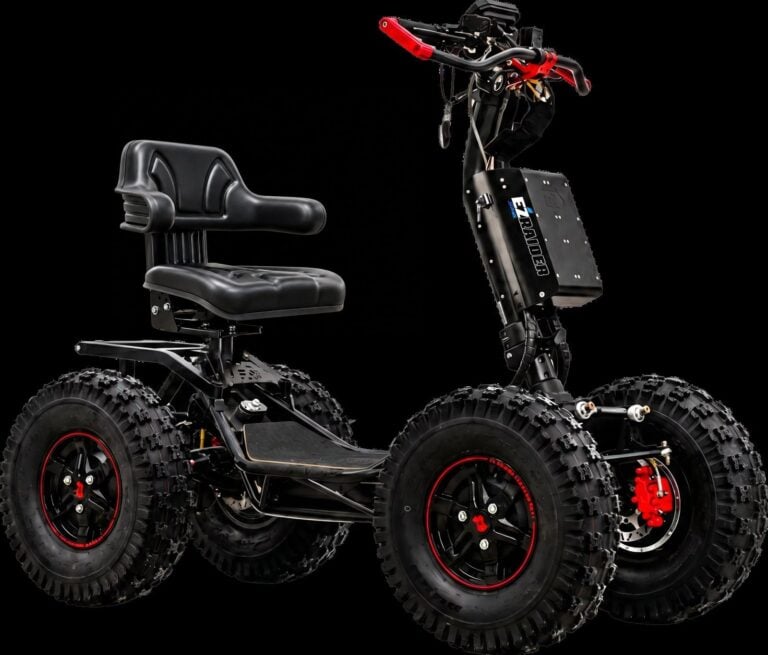 EZRaider Access 4 wheel drive scooter with high back suspension seat