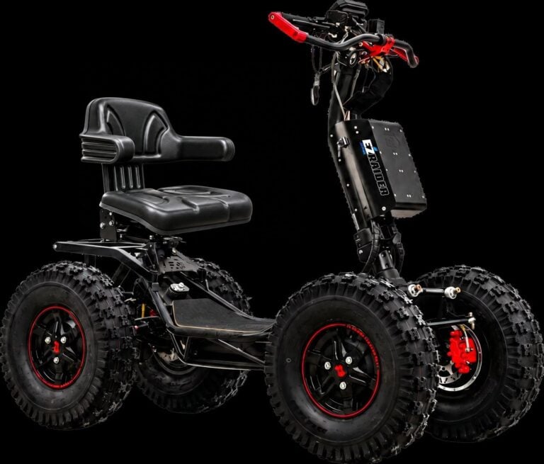 EZRaider Access 4 wheel drive scooter with high back suspension seat