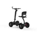 MIA FOUR X4 with the optional seat fitted, seen from behind the seat