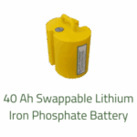 Swappable lithium iron phosphate battery pack for the Pony Express 1065 Lithium tugger