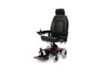 Shoprider Jimmie portable power chair seen from the front left