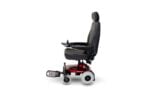 Left side view of the Shoprider Jimmie portable power chair