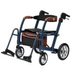 Uplivin Gavo 2 in 1 rollator and transport chair in Moss Blue