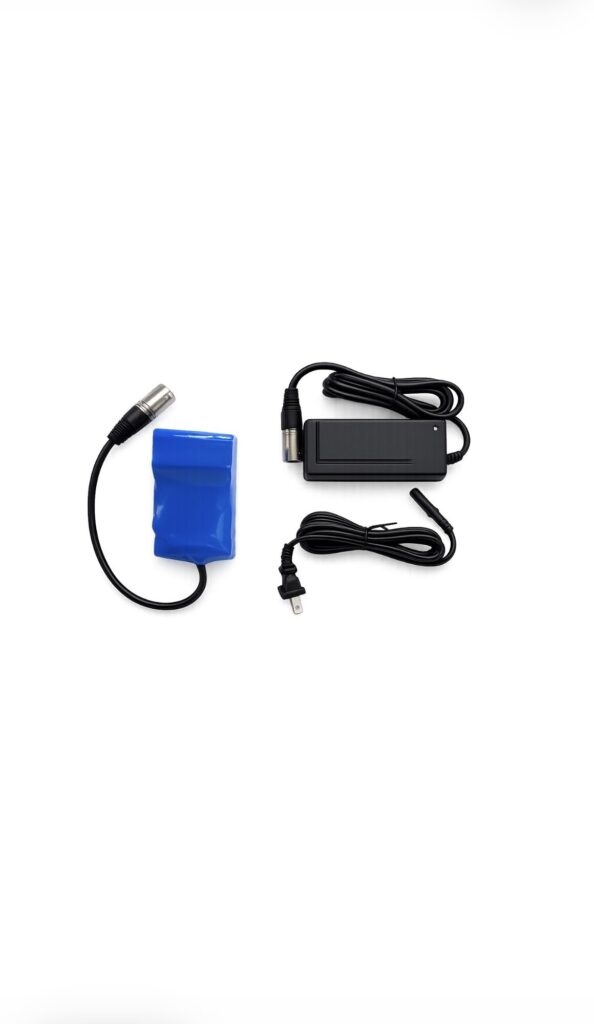 Porto Mobility Lift Power Kit battery pack and charger with cords