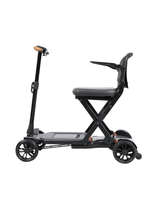 Porto Mobility Ranger Carbon folding scooter, side view